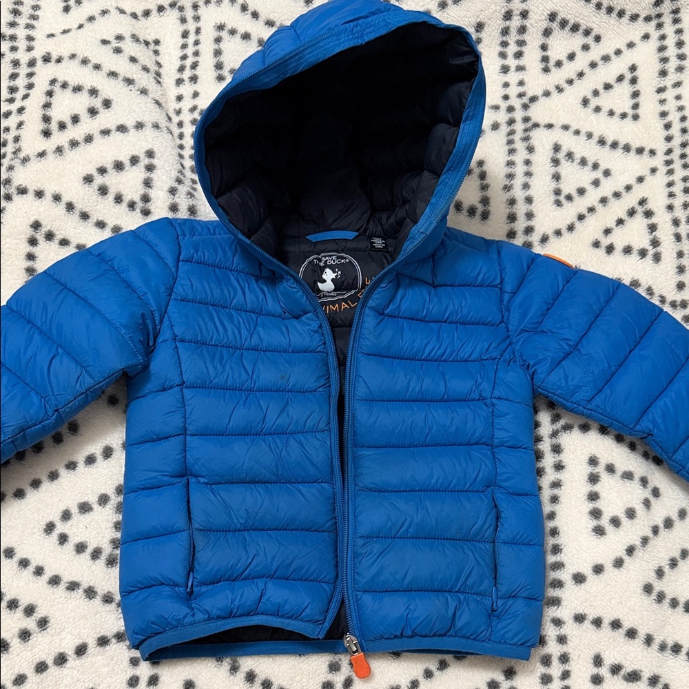 SAVE THE DUCK Kids Blue Puffer Jacket